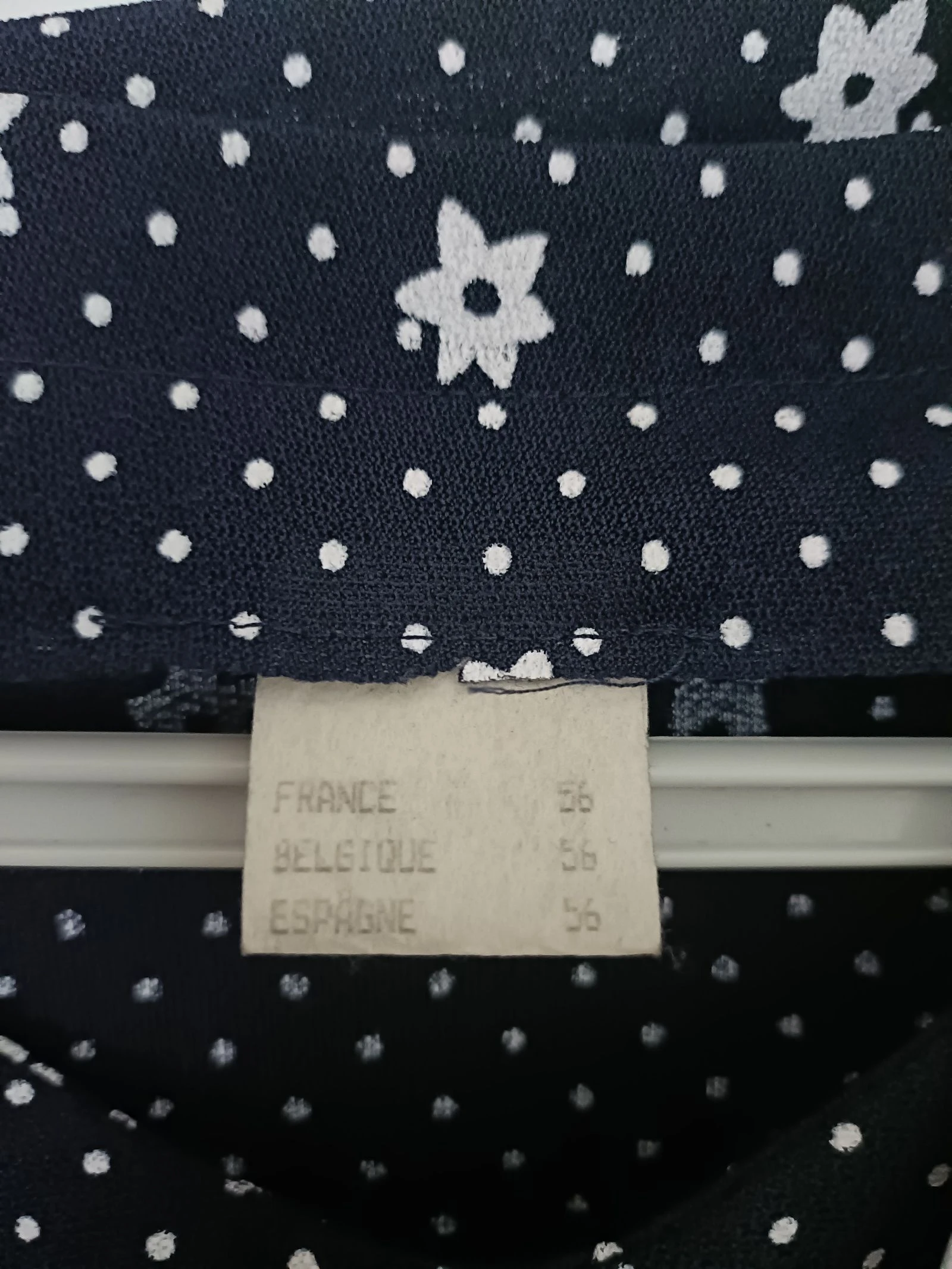 💥 Magnífico conjunto azul marino con lunares blancos - 56 💥 – photo 3